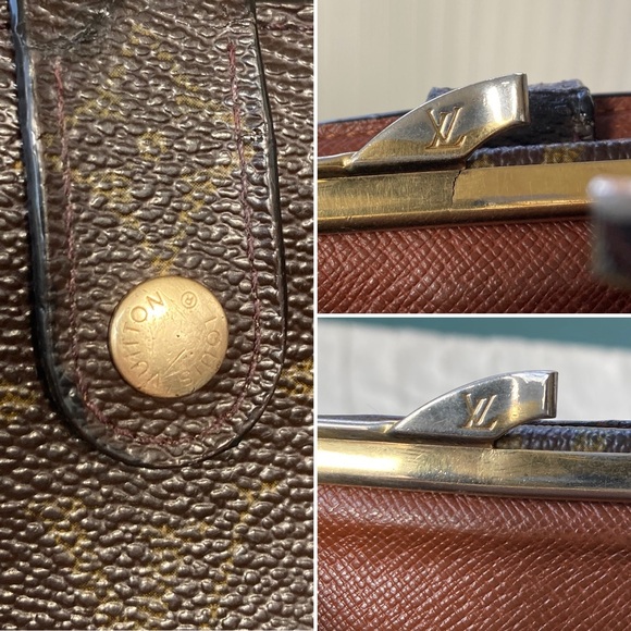 ❌SOLD❌ Louis Vuitton Vintage Y2K Monogram Kisslock Compact Wallet - Picture 16 of 16